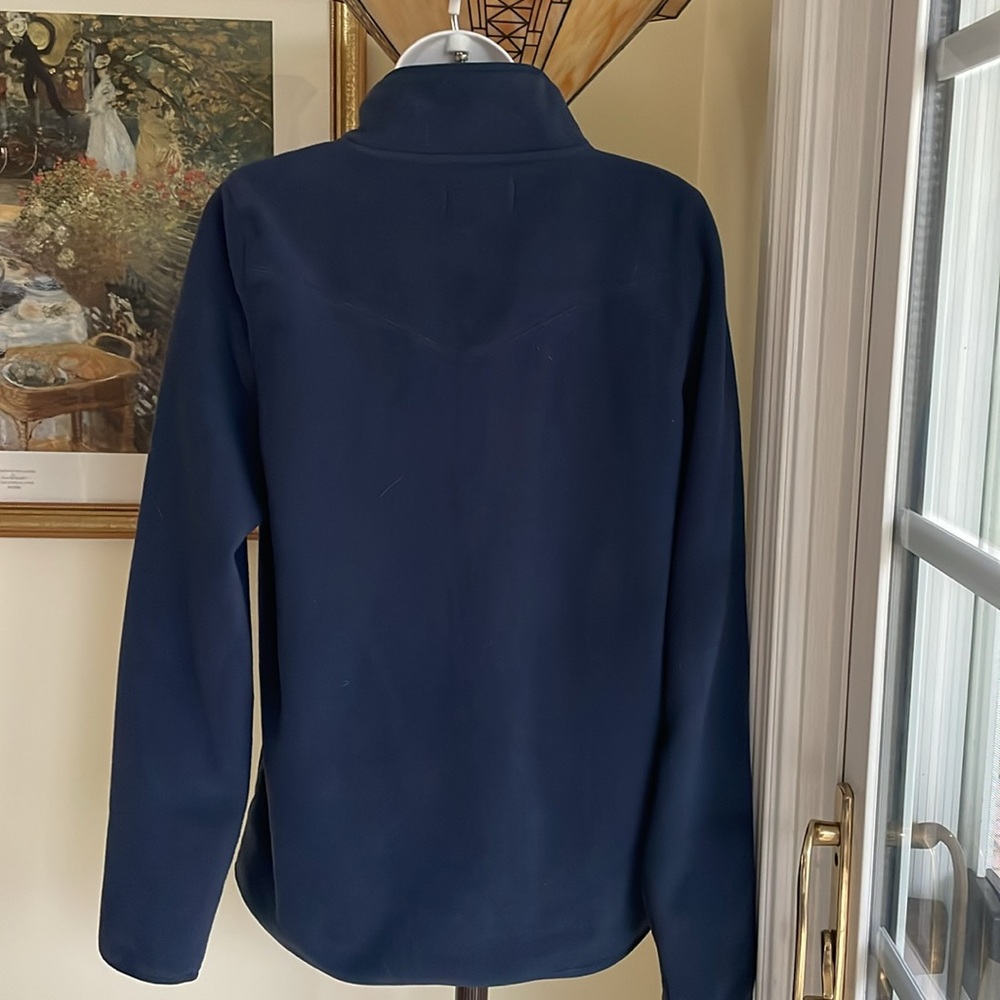 Pendleton Navy Half-Zip Fleece Pullover Excellent… - image 8